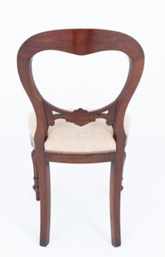 Set 8 Victorian Balloon Back Dining Chairs