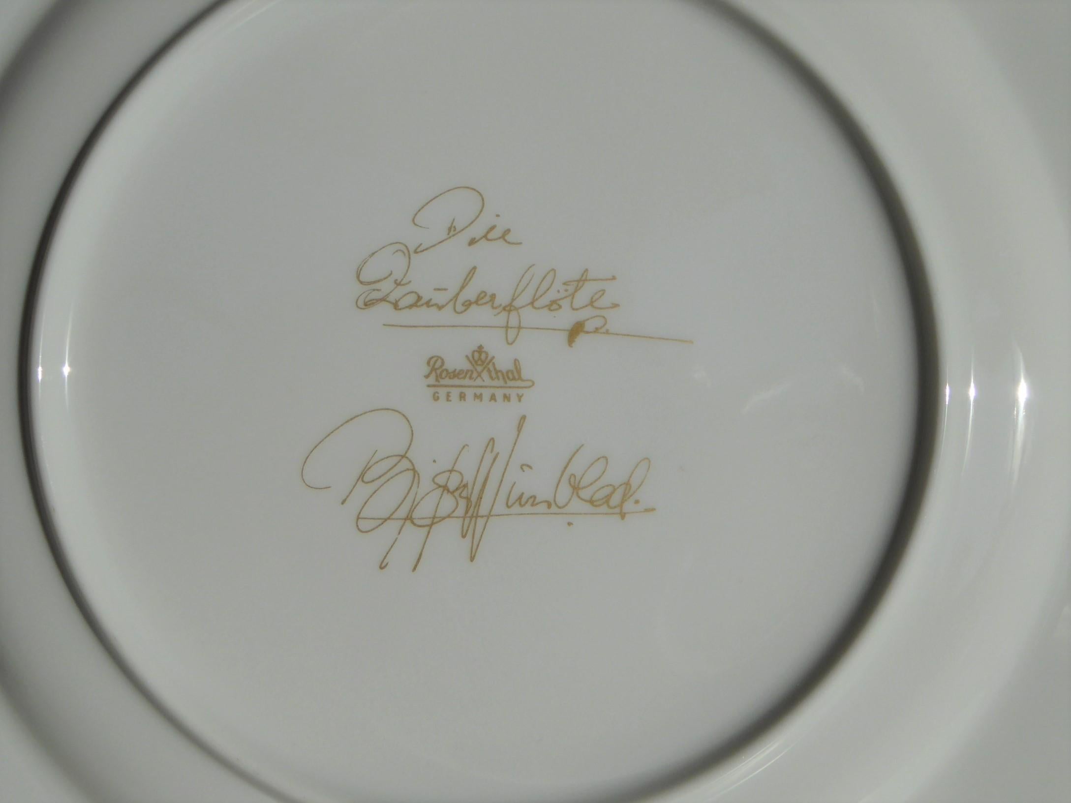 Set 9 Rosenthal Dinner Plates Die Zauberflötte The Magic Flute, Bjørn Wiinblad 6