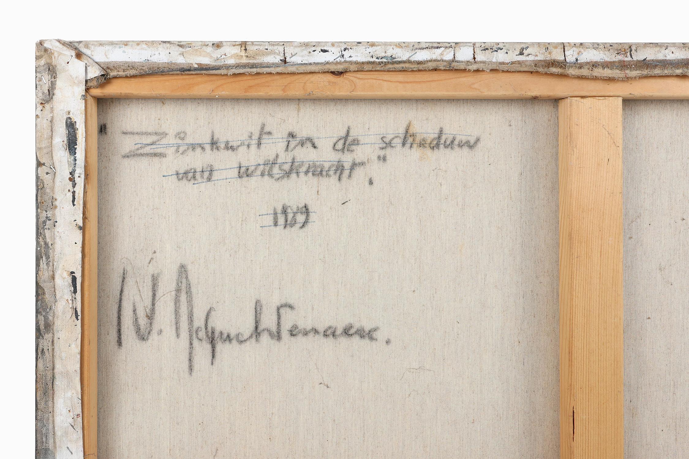 Set abstract paintings titled “Fyrhat” by the Belgian Artist Nico de Guchte For Sale 7