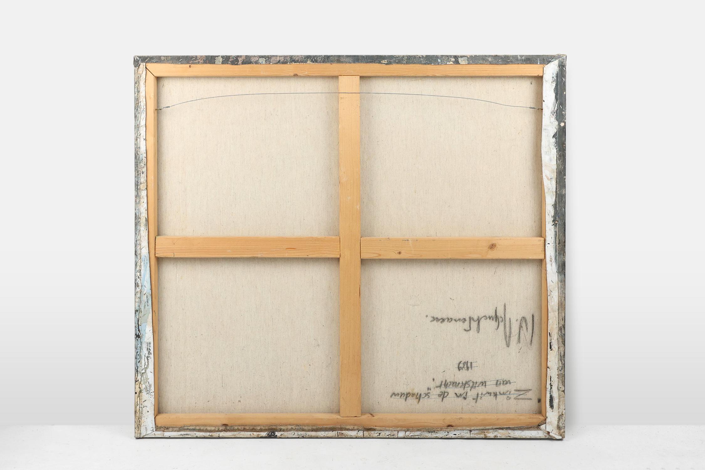 Set abstract paintings titled “Fyrhat” by the Belgian Artist Nico de Guchte For Sale 8