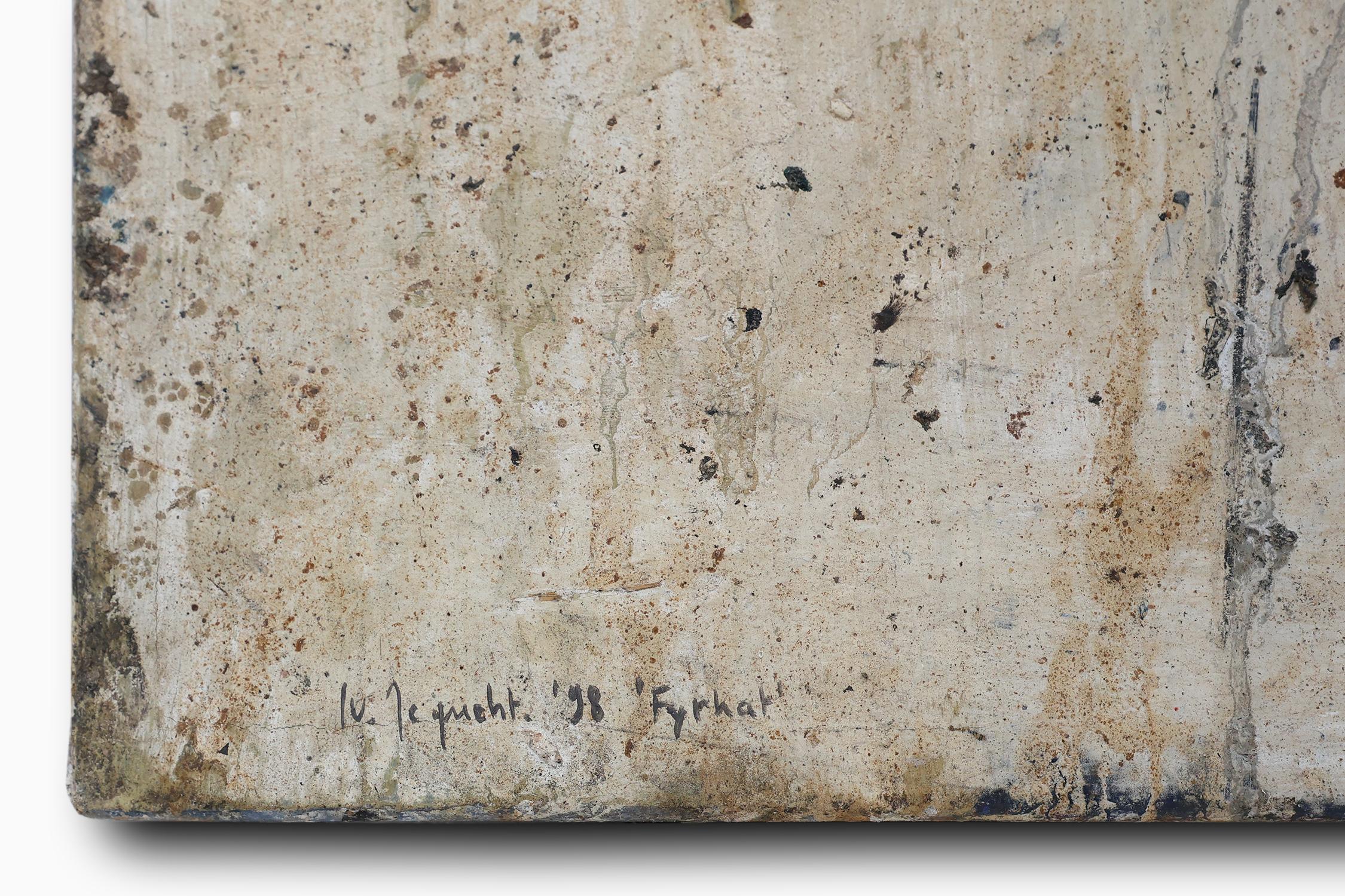 Set abstract paintings titled “Fyrhat” by the Belgian Artist Nico de Guchte For Sale 1