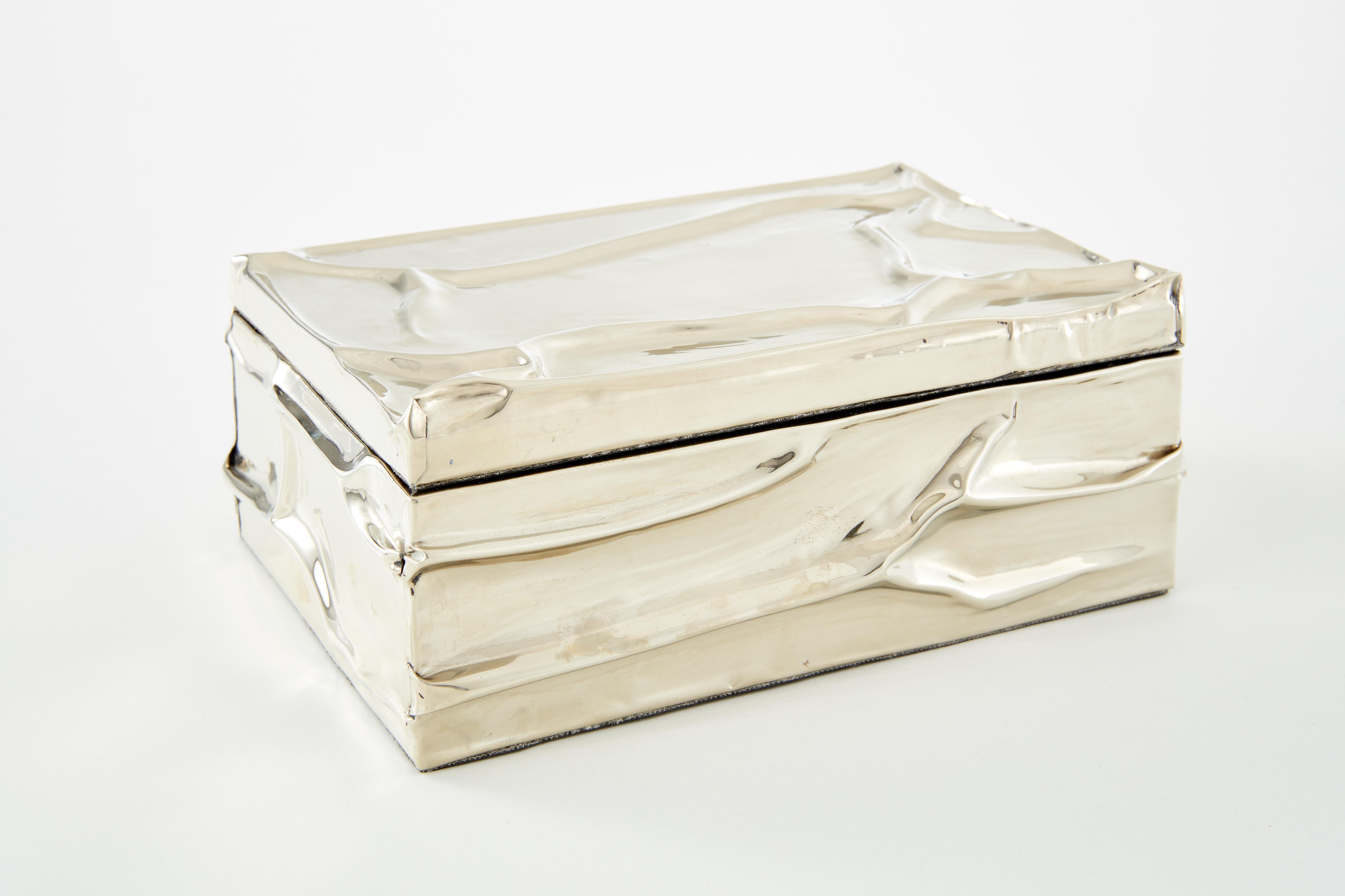 Argentine Set Aimara Boxes: Small, Medium & Large, Alpaca Silver For Sale