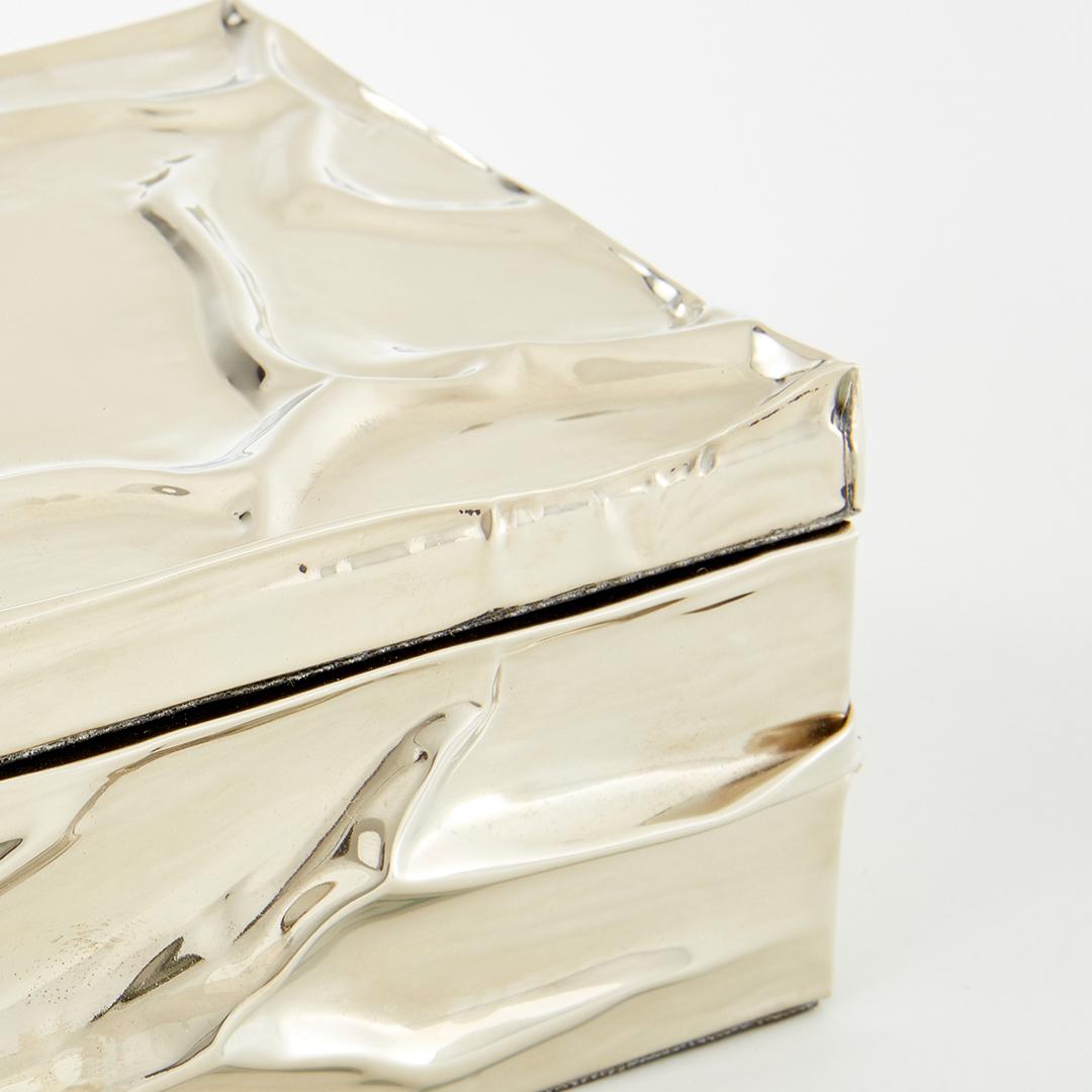 Metalwork Set Aimara Boxes: Small, Medium & Large, Alpaca Silver For Sale