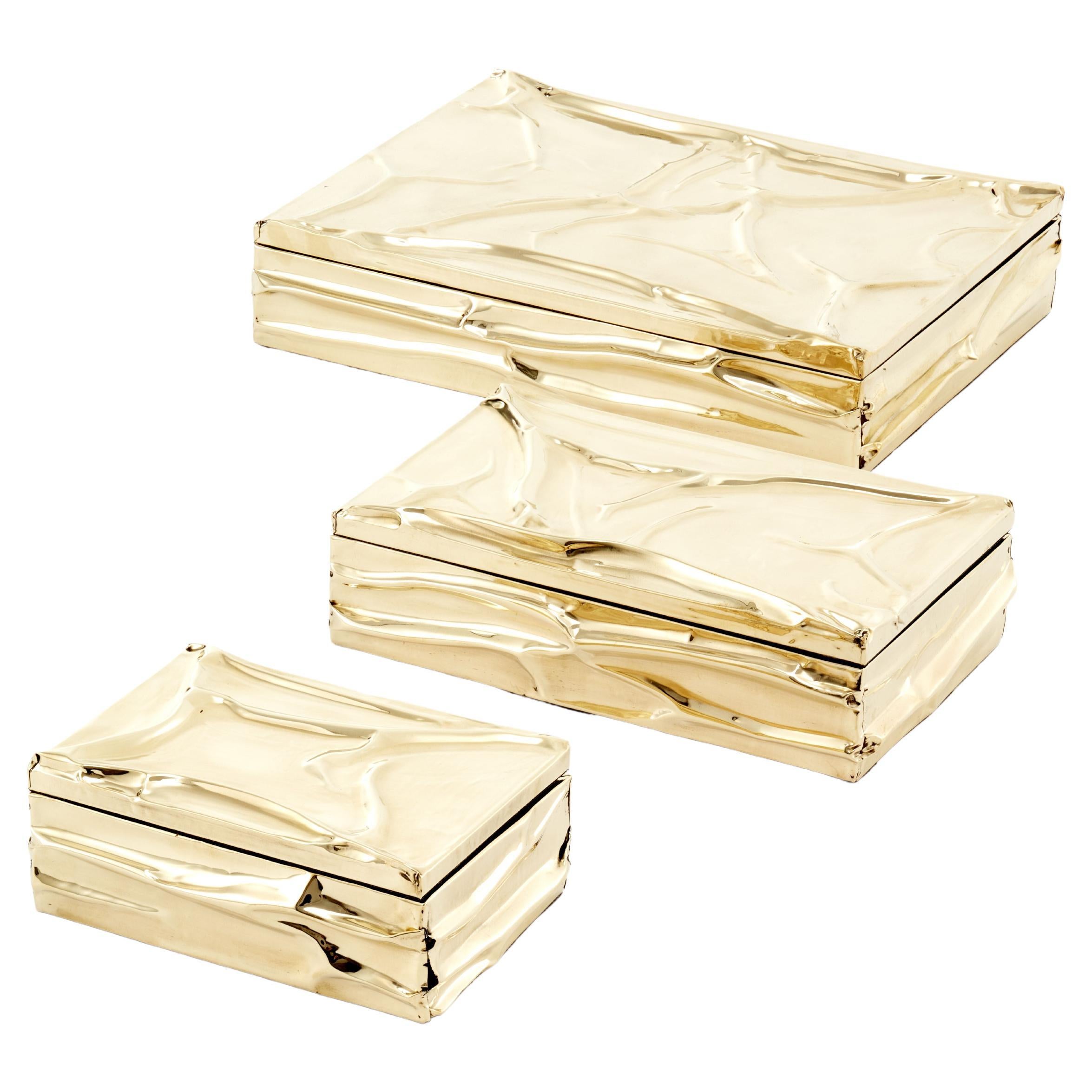 SET Scatole in ottone Aimara