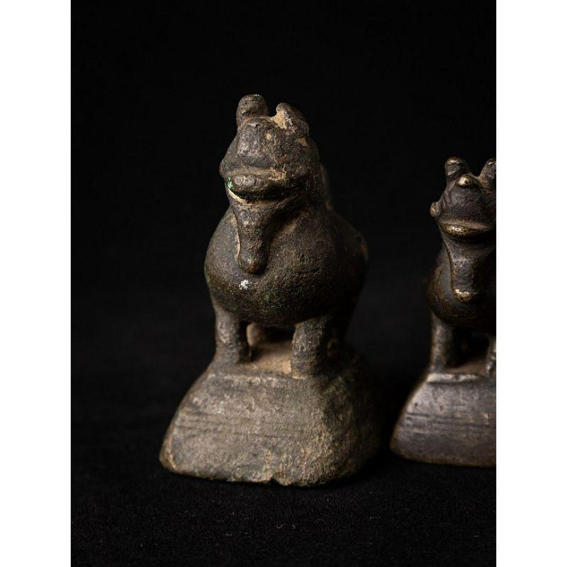 Set Antique Bronze Opium Weights from Burma For Sale 3