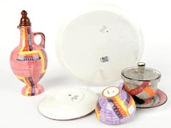 Satz von antiken / Vintage Deutsch Art Deco 1920 Eva Ziesel Stricker Schramberg Jar