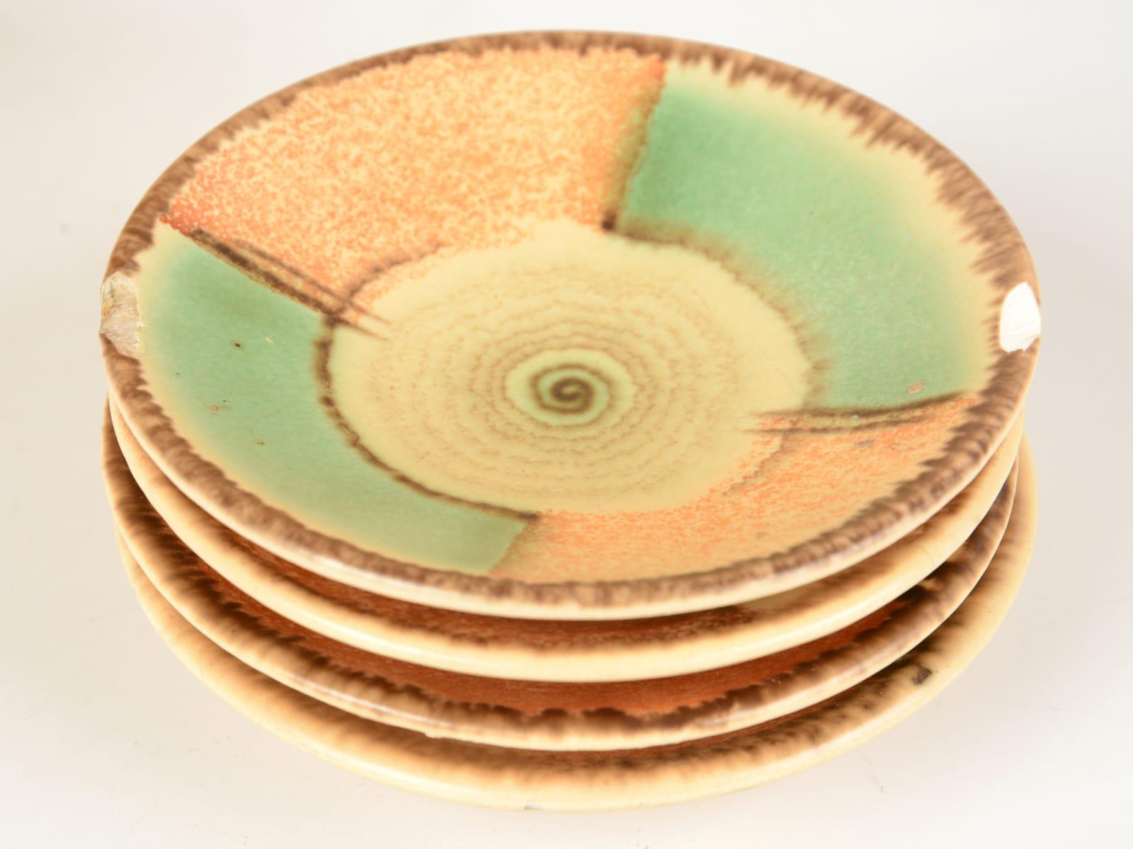 vintage art deco plates