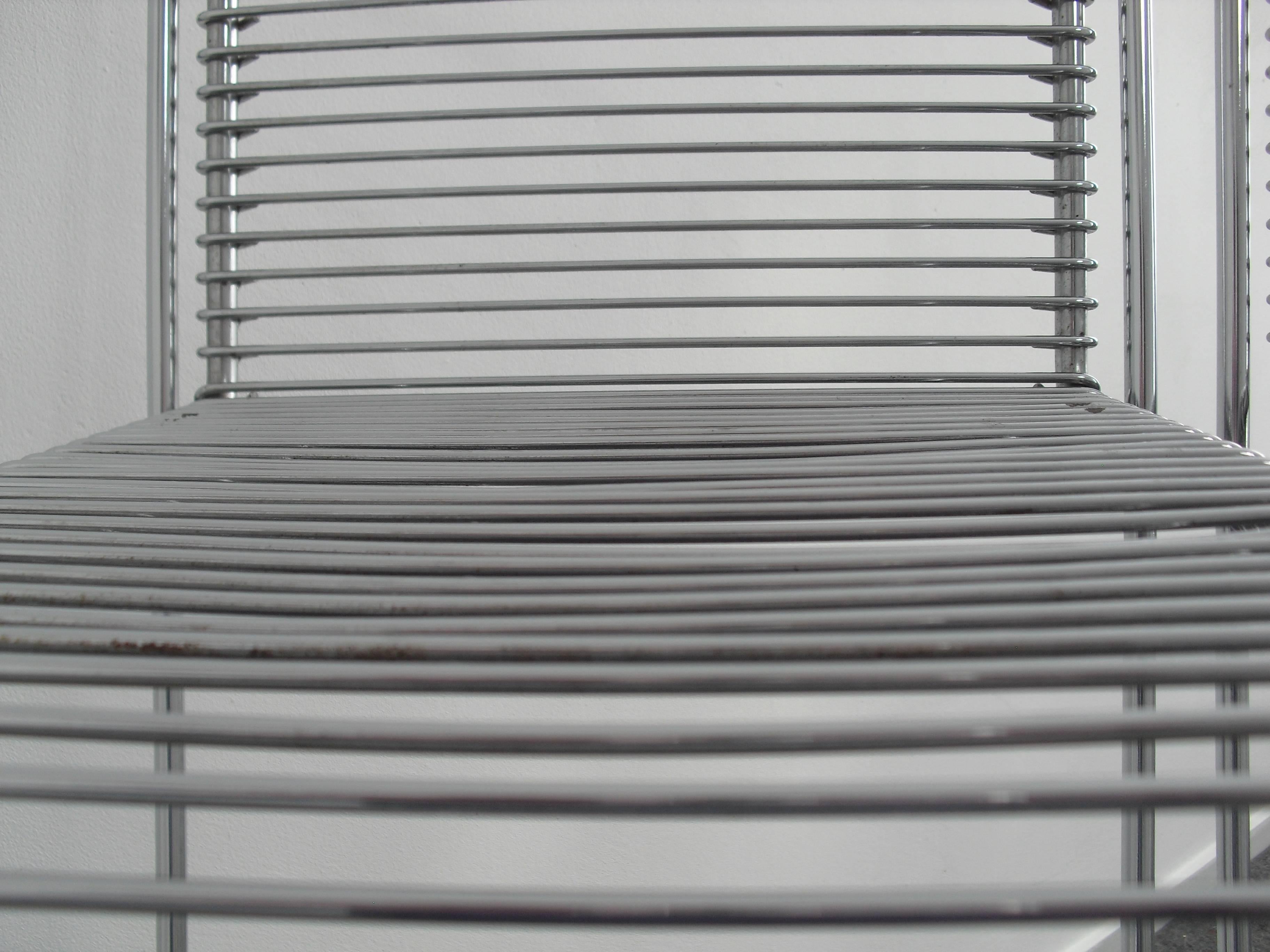 20th Century Set Architectural 'Kreuzschwinger' Bar Stools by till Behrens for Schlubach 1983 For Sale