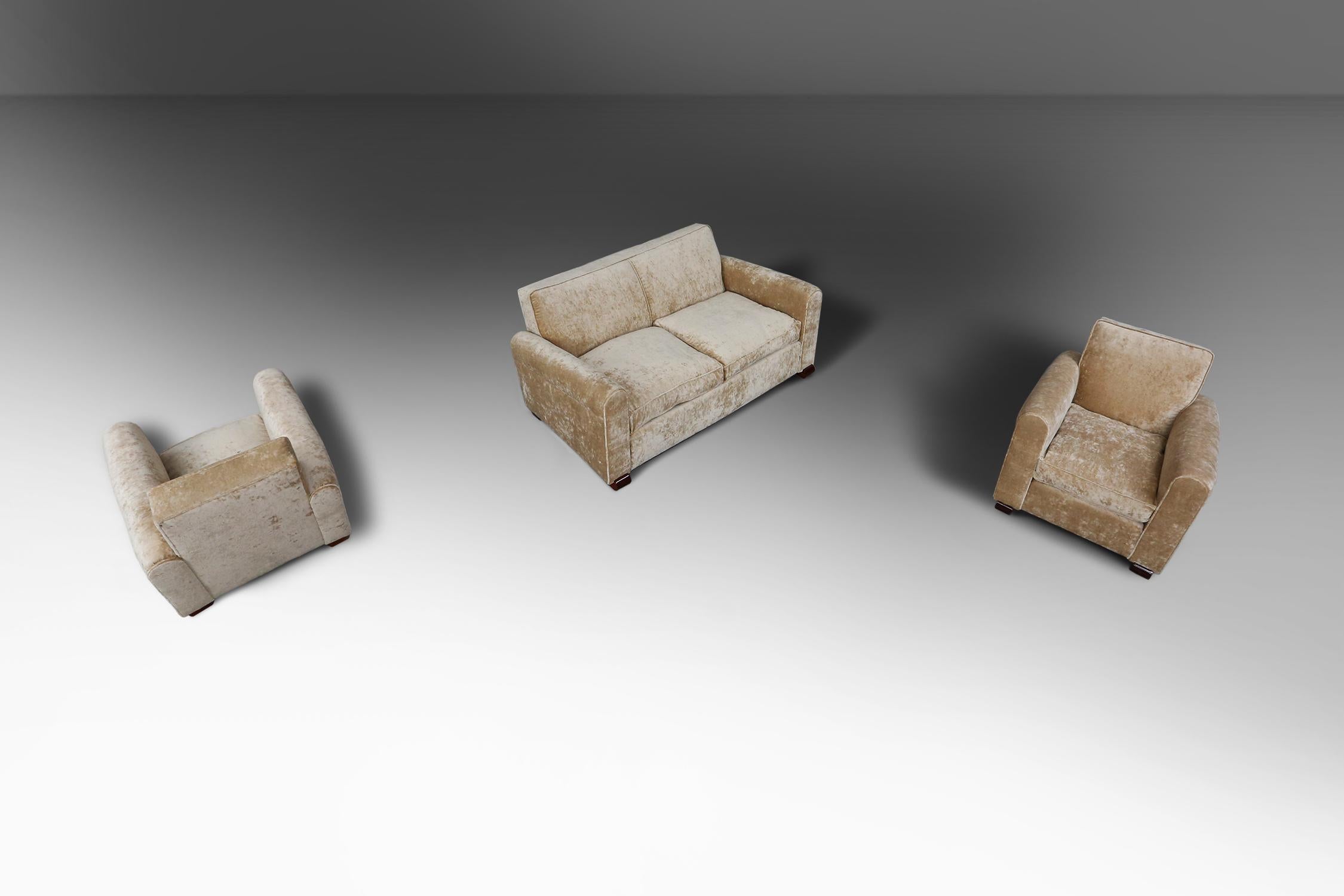 Conjunto Sillones Art Déco de Jules Leleu 1930 Art Decó en venta