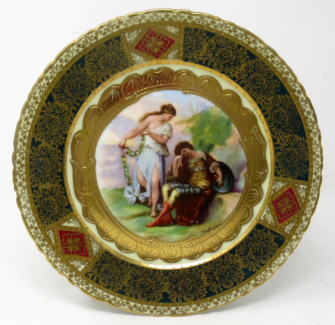 Set Austrian Royal Vienna Mythological Themed Angelica Kauffman Cabinet Plates 4
