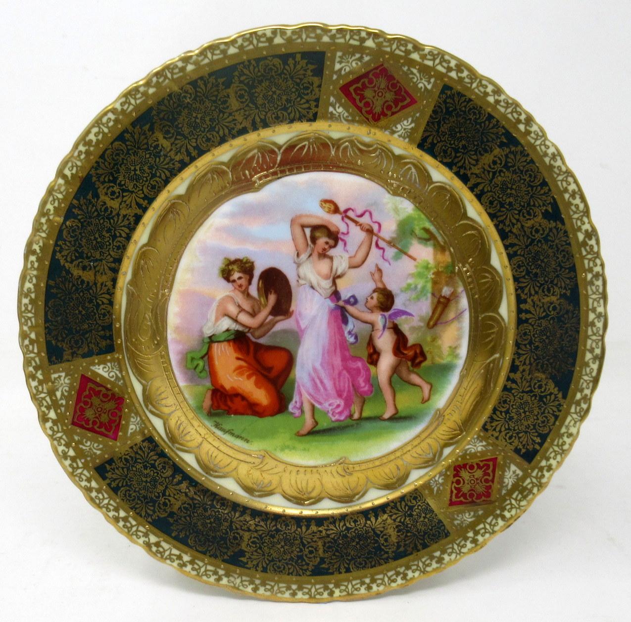 Set Austrian Royal Vienna Mythological Themed Angelica Kauffman Cabinet Plates 5