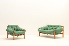 Ensemble canapé et fauteuil Balassa par Ipoly Furniture Company, Hongrie, années 1970