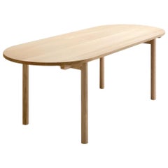 Set Basic Table Oval for Eight Persons, Akademia Chairs, Oak, by Jenni Roininen
