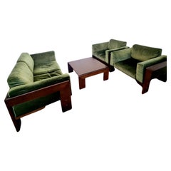 Set Bastiano Sofa, Armchairs and Table, Afra & Tobia Scarpa, Gavina, Italy 60s