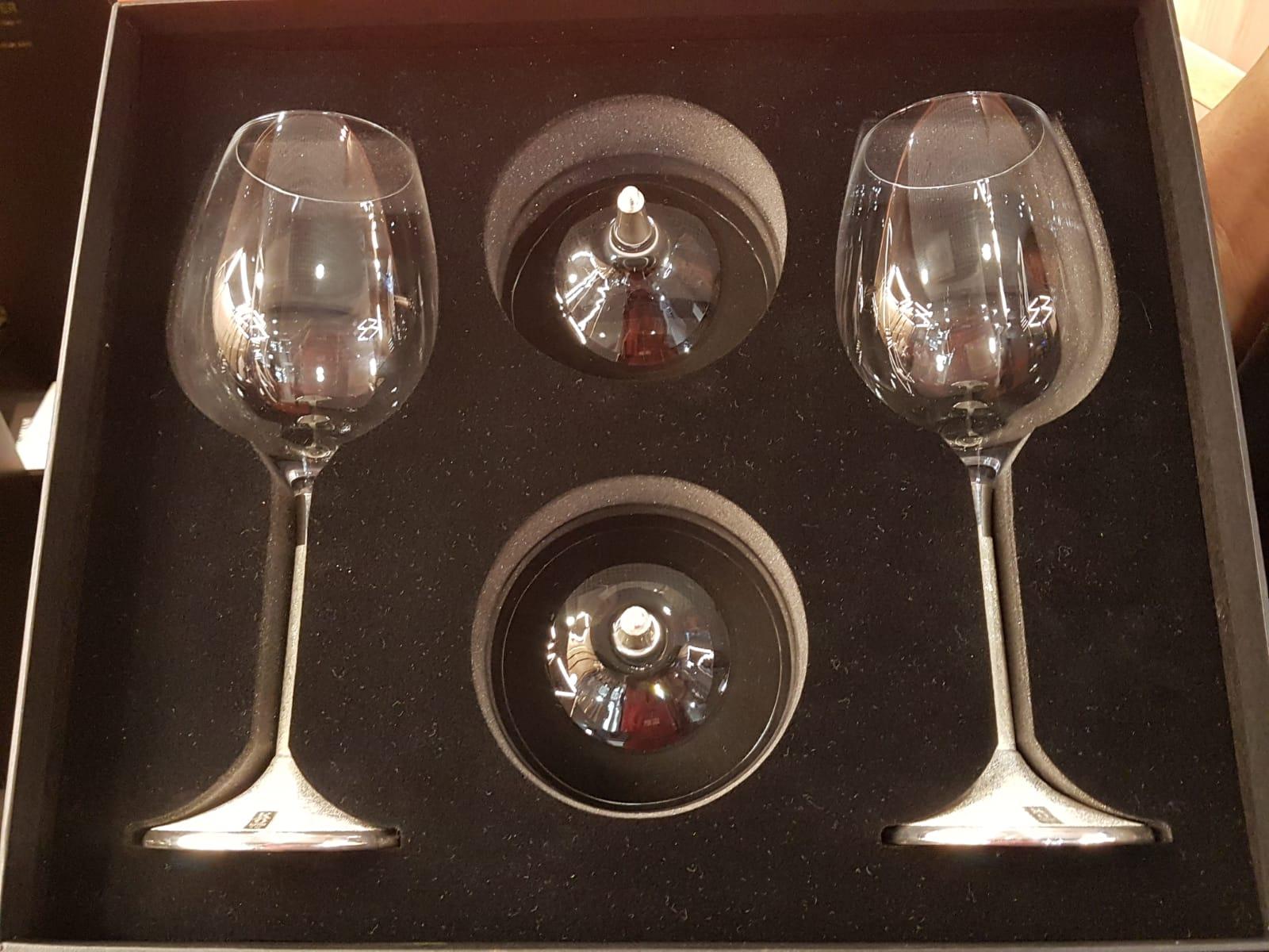 Luxory Glasses, Champagne and Wine, Solid Silver, Set Of 4, Hand Made, Italy in vendita 7