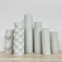Set Biscuit porcelain vases , 1970s Rosenthal Heinrich Bavaria hutschenreuter