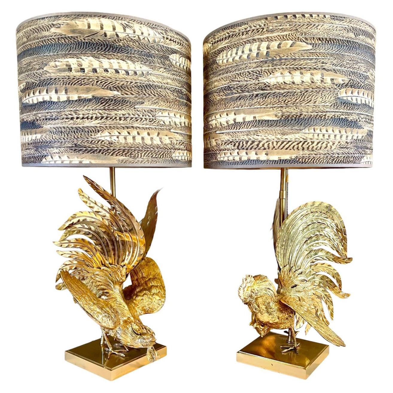 Brass Bird Table Lamp For Sale at 1stDibs