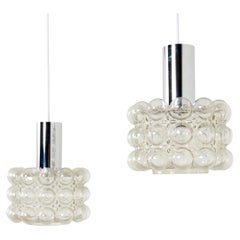 Set bubble glass pendants by Helena Tynell, 1970s