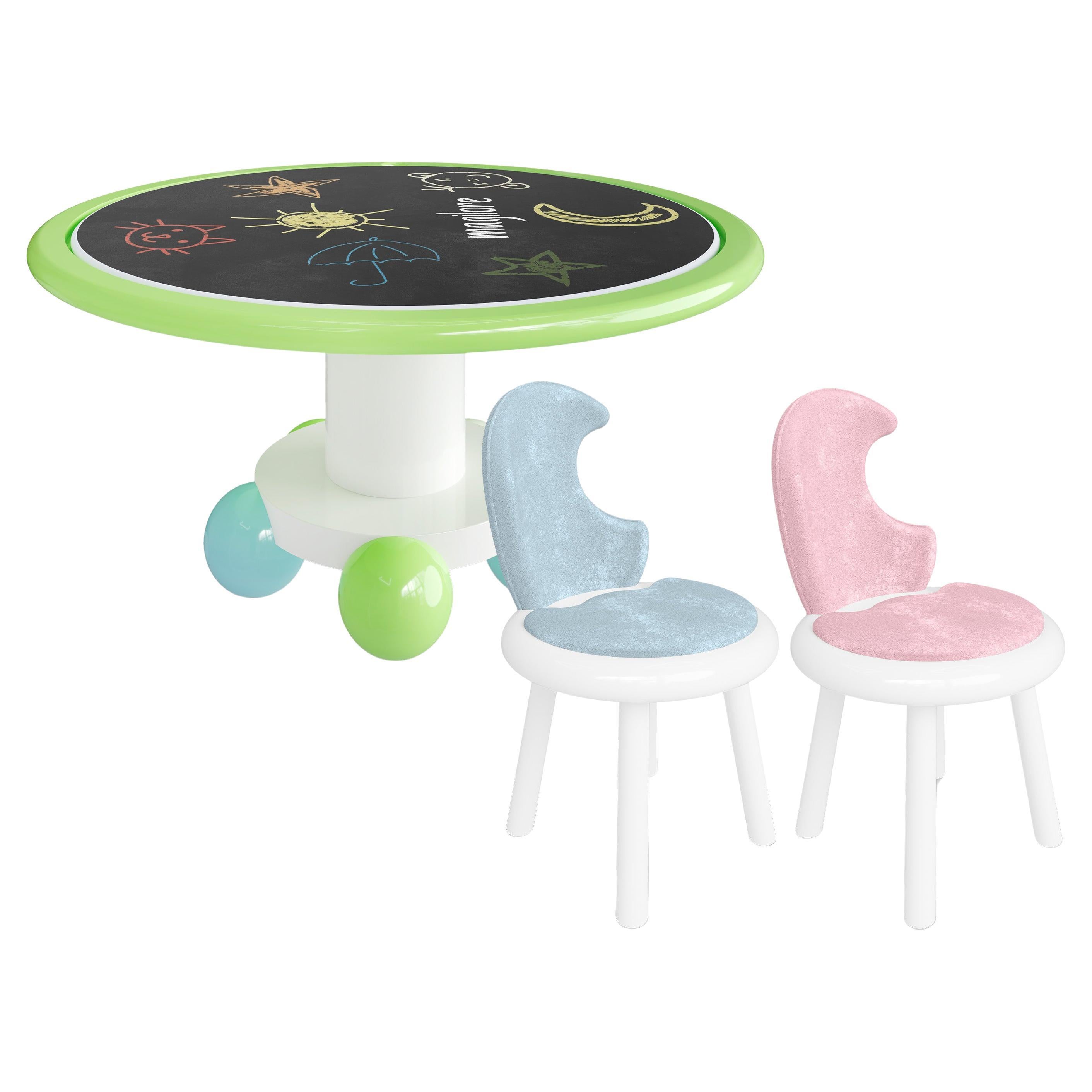 Set Bubble Play Table 
Moon Chair by MAGILORE - Tavolo con lavagna per bambini in vendita