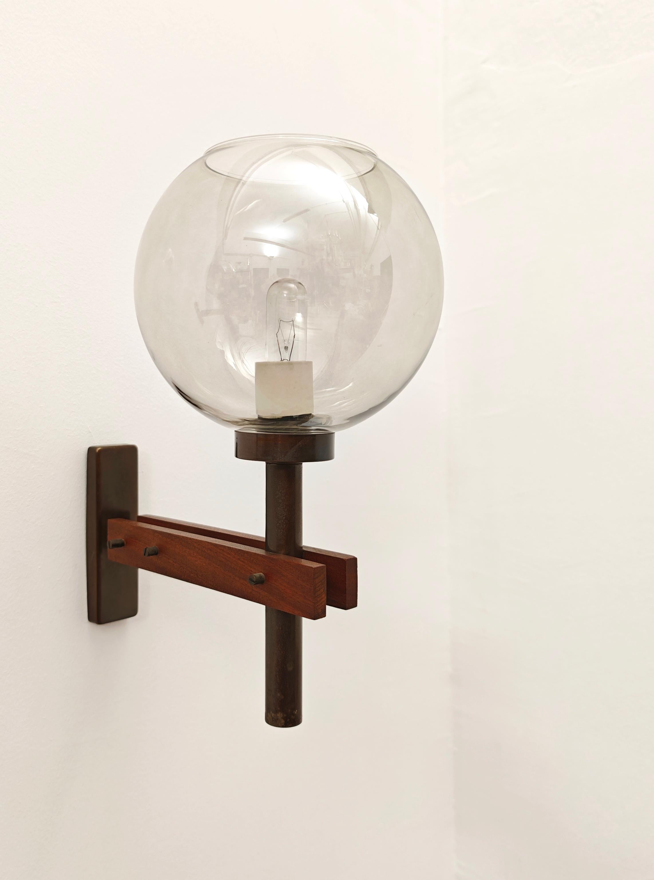 Juego de 2 Lámparas de Pared Atribuibles a Gianfranco Frattini Mediados de Siglo Italia 1960 en Excelente estado para la venta en Palermo, IT