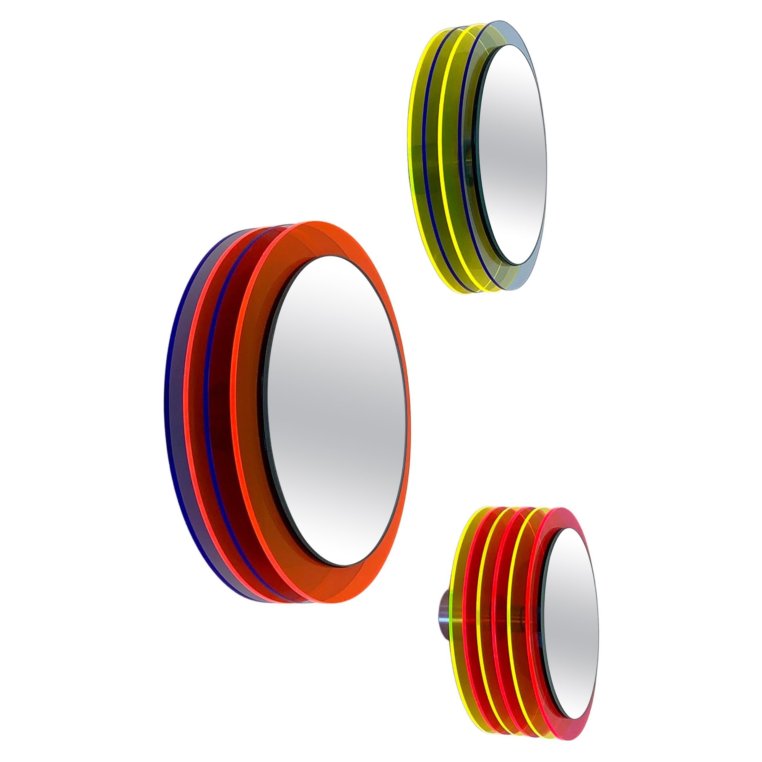Set Cadahe - Specchi da parete con plexiglass, design scultura di Andreas Berlin