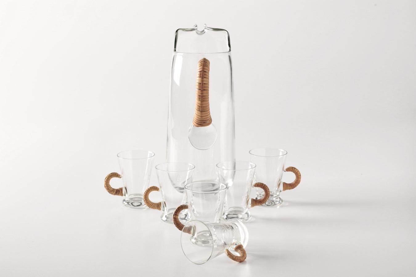 Danish Set Carl Aubock Style Drink, Denmark 1960s For Sale