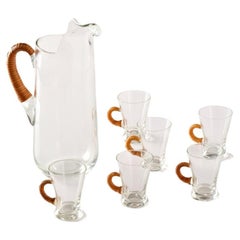 Vintage Set Carl Aubock Style Drink, Denmark 1960s