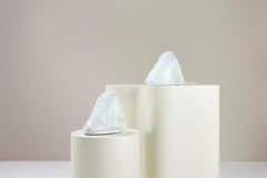 Set Carlo Nason “Iceberg” Table Lamps in Murano for Mazzega, Italy 1970s