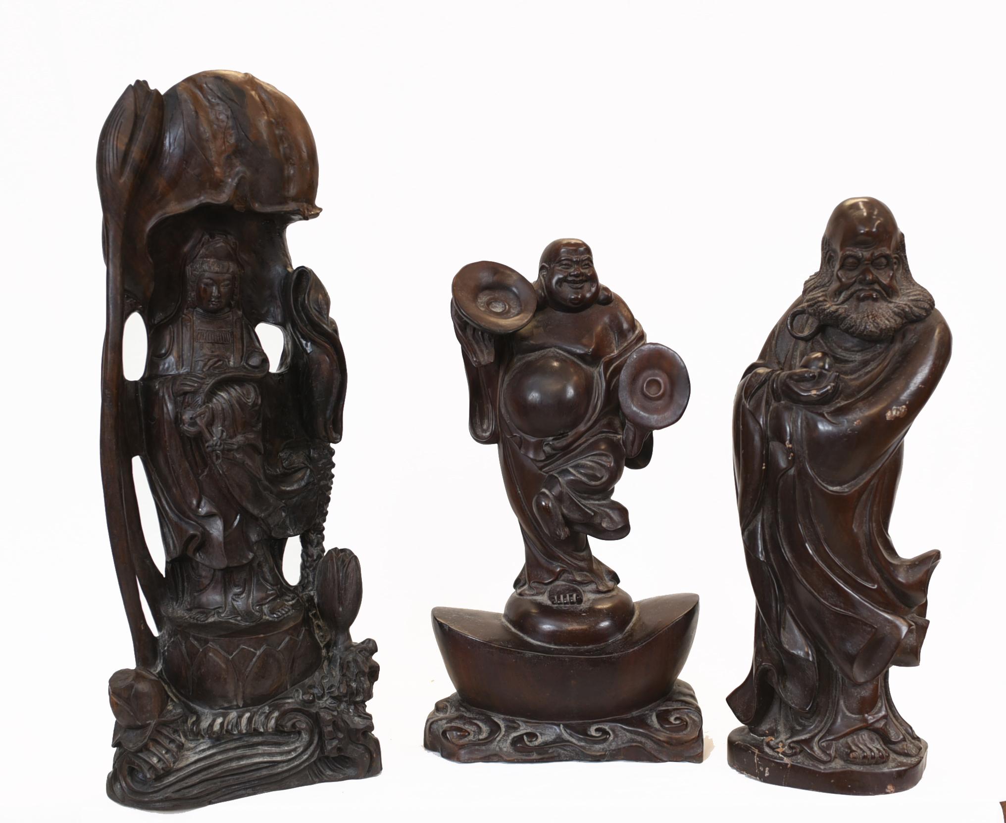 Gorgeous set of three antique carved Chinese figurines
Set of three Buddha characters, including a happy buddha and wise man
Great collectors piece
The detailed to the carving is very intricate
We date these to circa 1930
Viewings available by