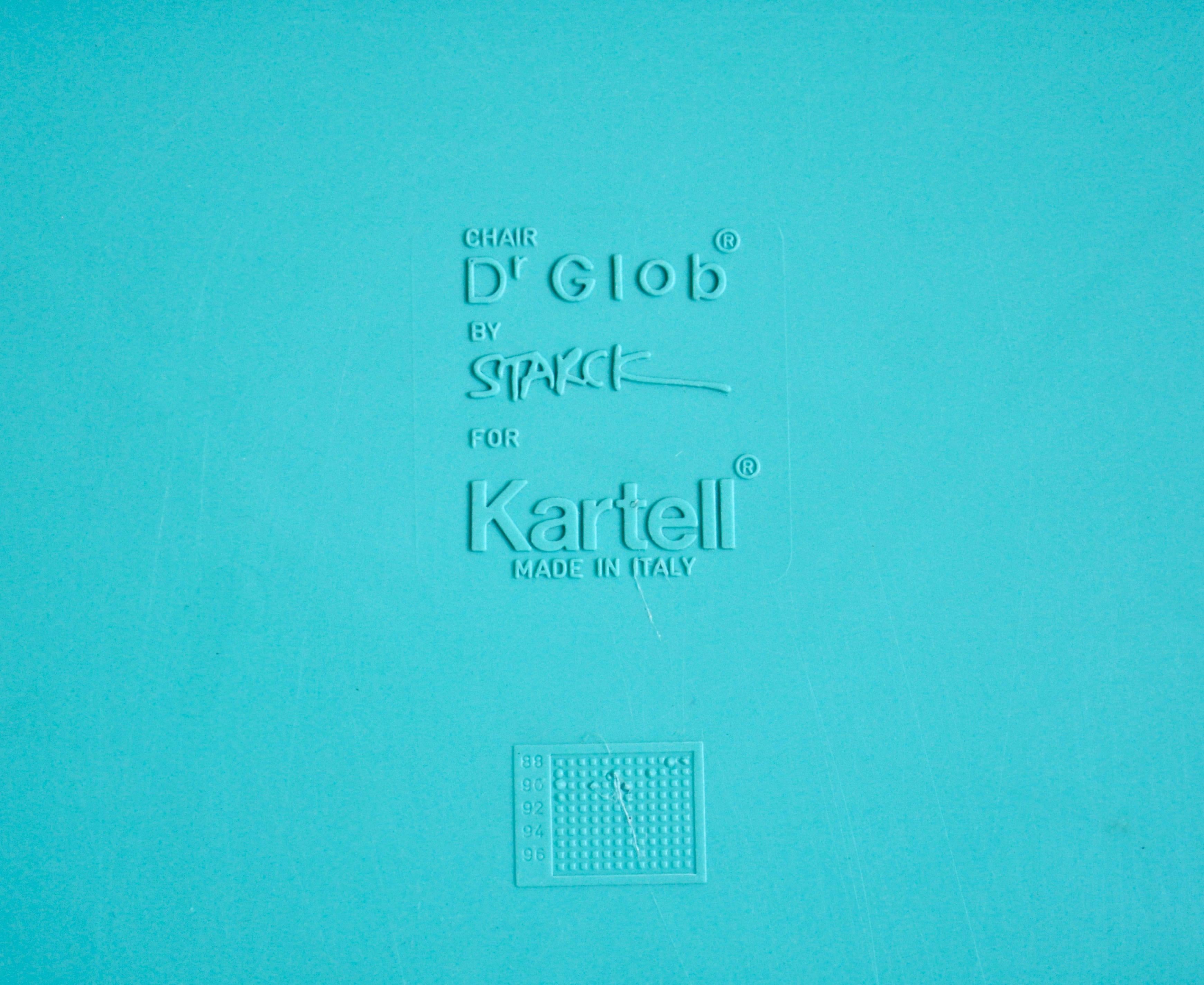 Late 20th Century Set of Chair in Plastic and Metal Frame, Philippe Starck for Kartell Italy 1980 For Sale