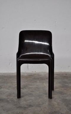 Set Chairs Selene and Table Satdio by Vico Magistretti for Artemide, 1960s