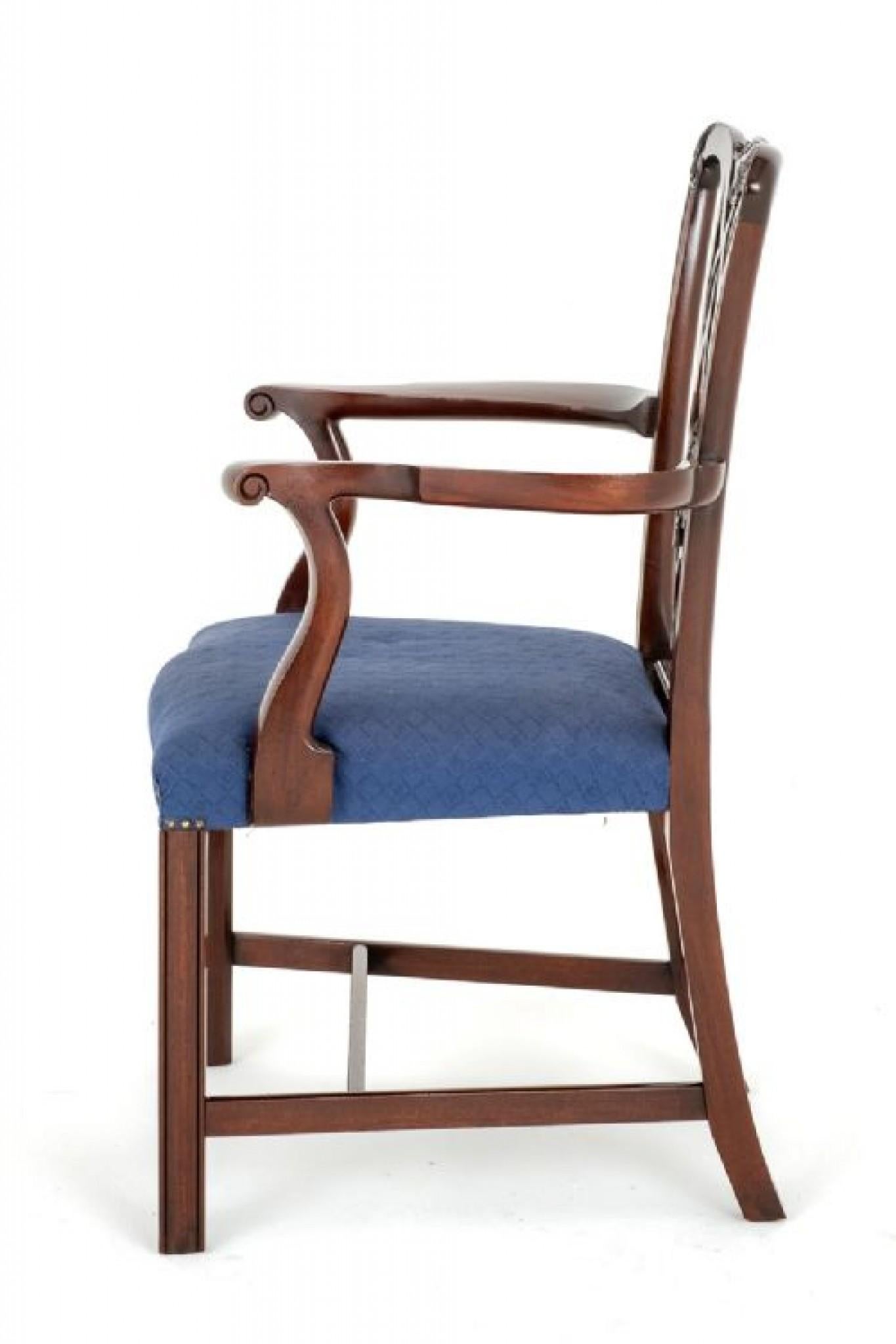 Set Chippendale Dining Chairs 10 Mahogany For Sale 6