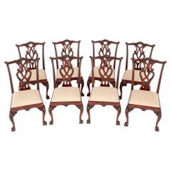 Set Chippendale Dining Chairs Mahogany Ball and Claw