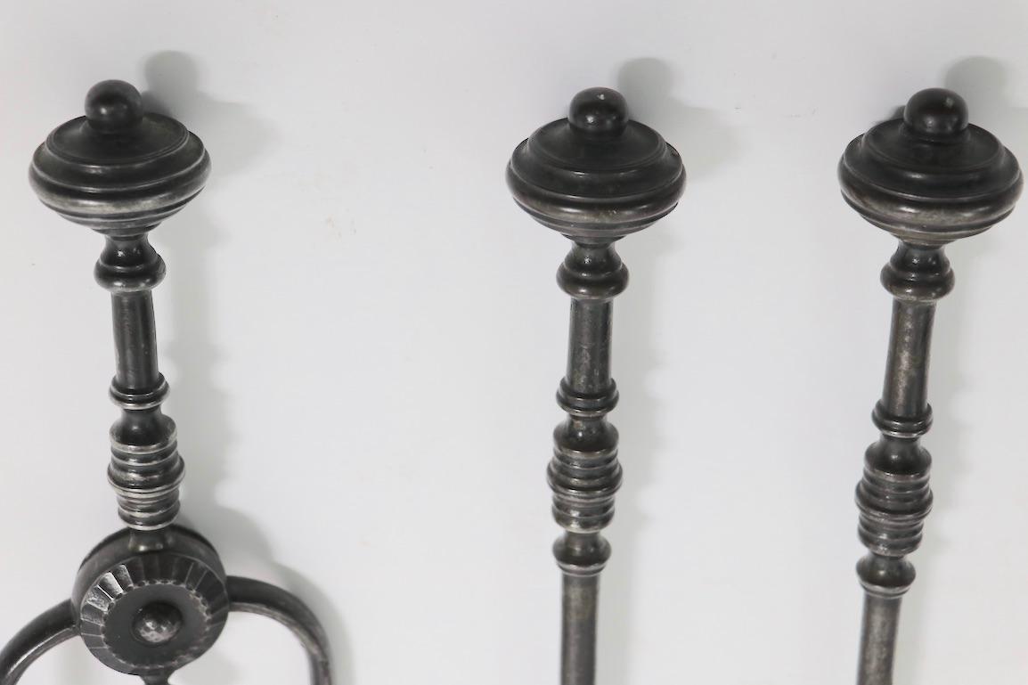 British Set Classical Fireplace Tools For Sale