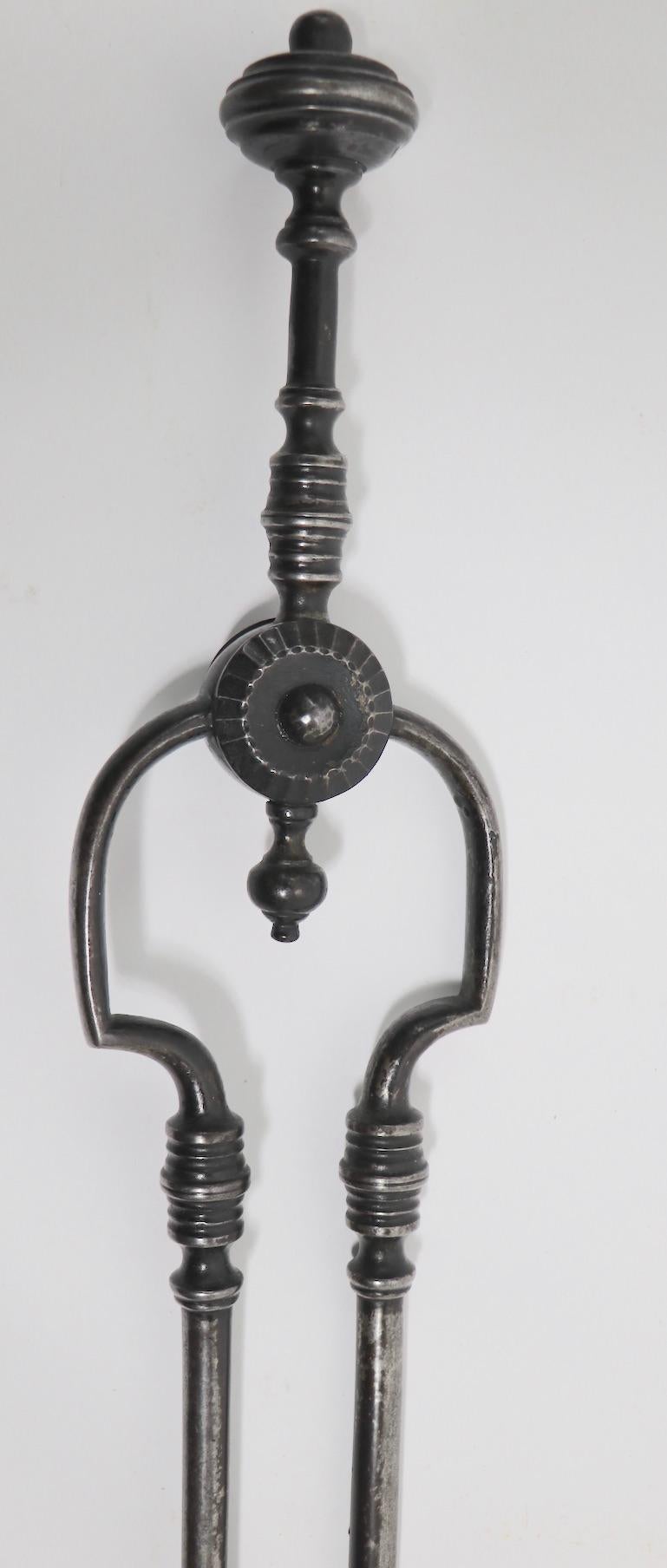 Steel Set Classical Fireplace Tools For Sale