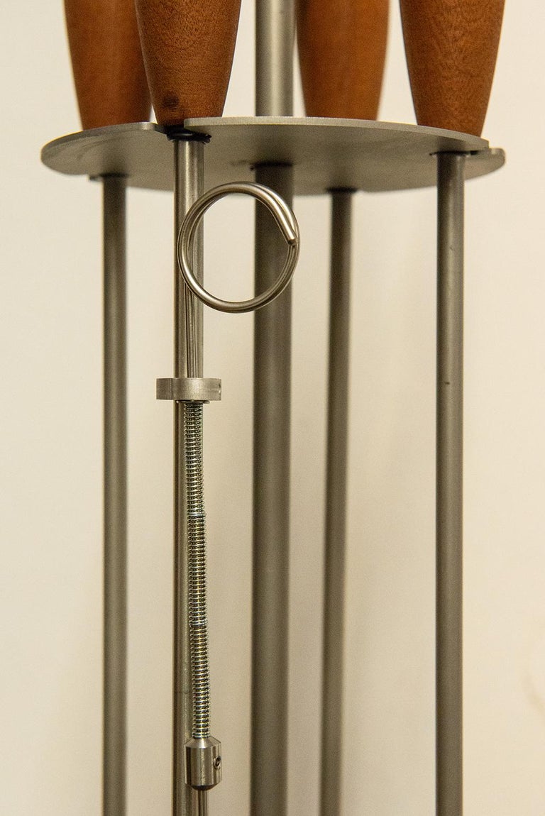 Set Of Complete Modern Fireplace Accessories For Sale At 1stdibs