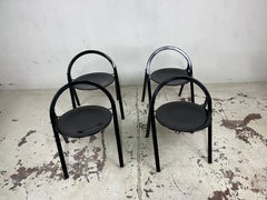 Ensemble de 4 chaises pliantes par Giorgio Cattelan pour Cidue 1970
