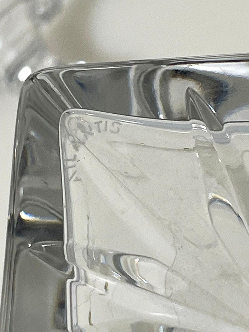 20th Century Set crystal cut whiskey decanters, one by Atlantis For Sale