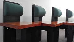 Set of Cubist Industrial Design Chairs Memphis Style, 1990s