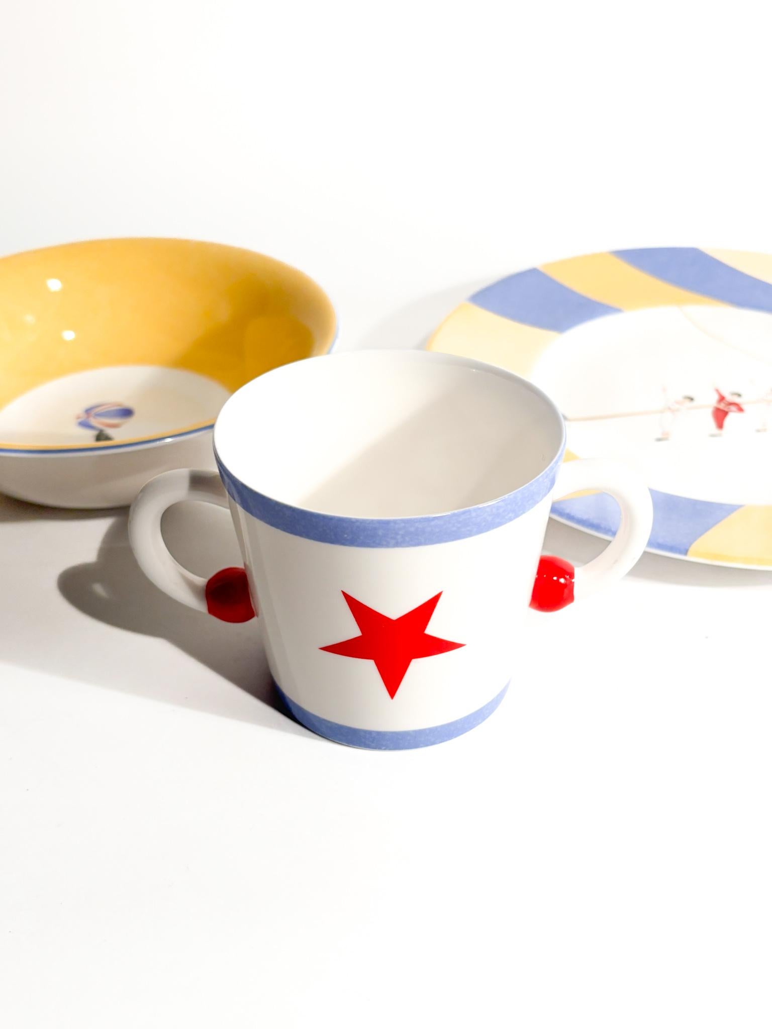Set da Colazione Hermès 'Circus' in Porcellana Francese Anni 80 in vendita 3