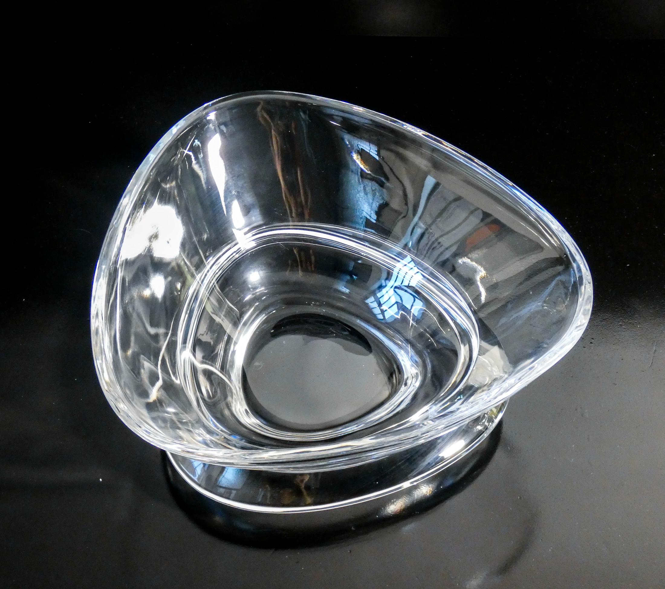 Juego de postres de cristal, diseño Angelo MANGIAROTTI para COLLE. 13 piezas. 1980s Late 20th Century en venta