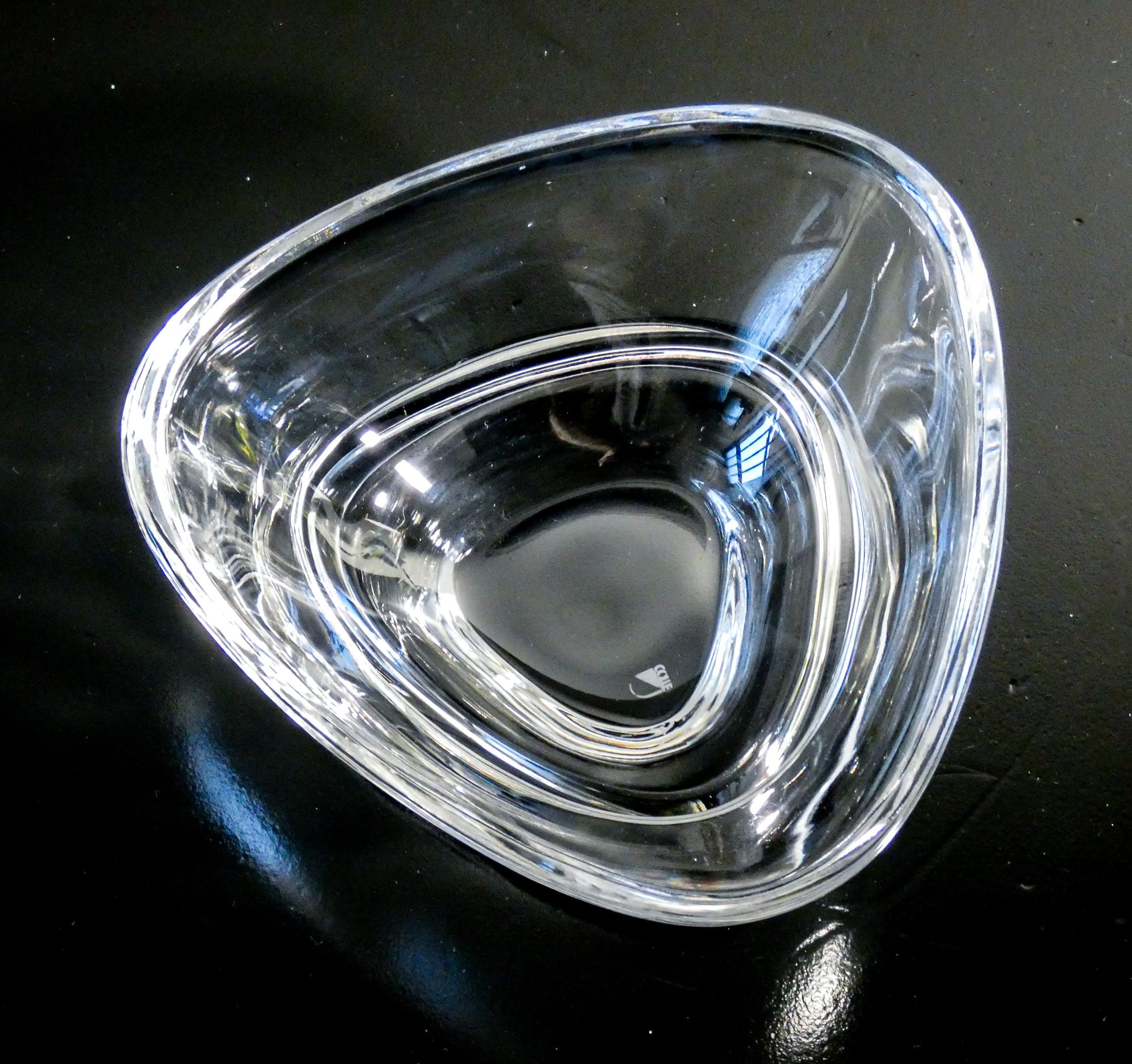Juego de postres de cristal, diseño Angelo MANGIAROTTI para COLLE. 13 piezas. 1980s en venta 3