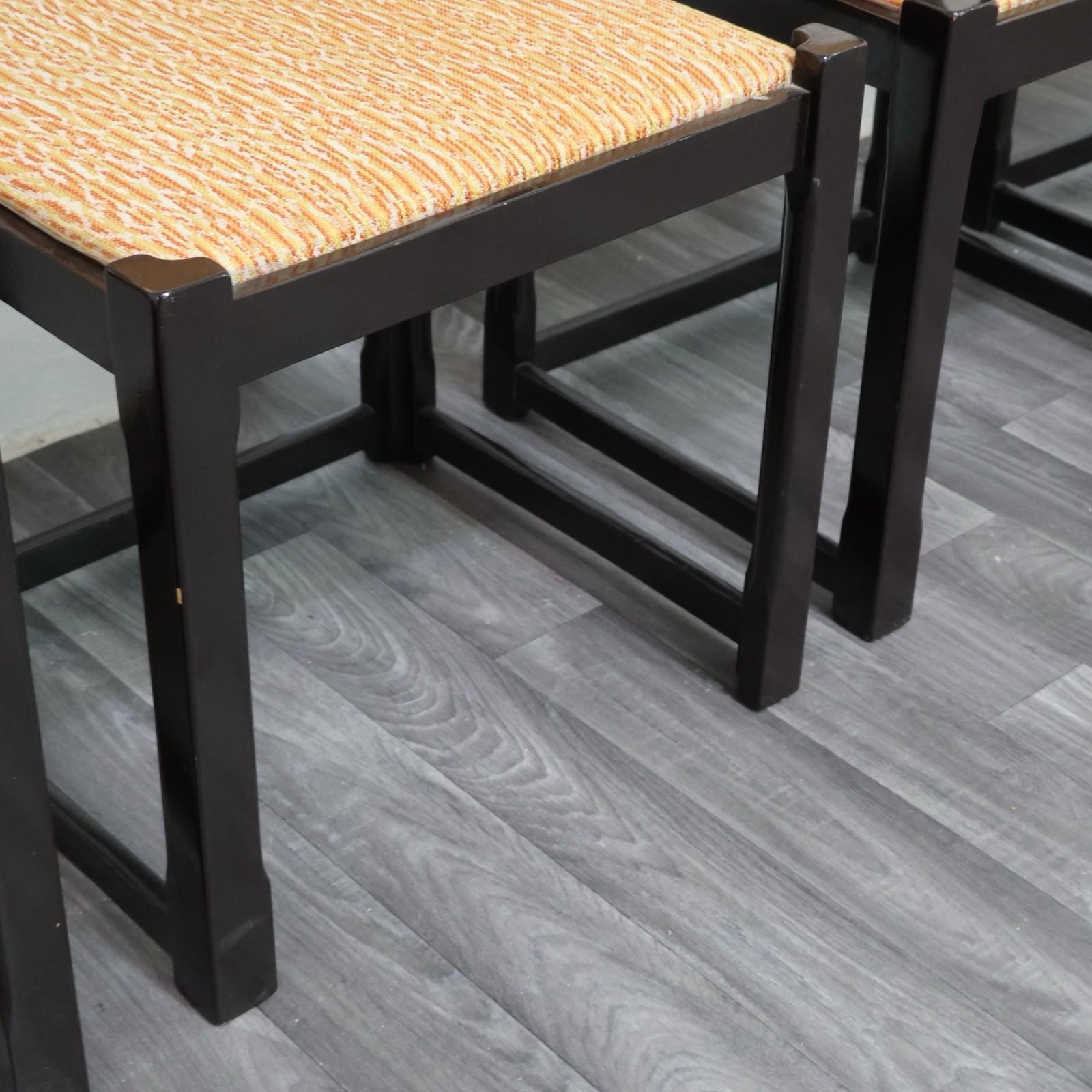 Set Da Pranzo 4 Sedie Design Anni '70 Vintage Modernariato en vente 4