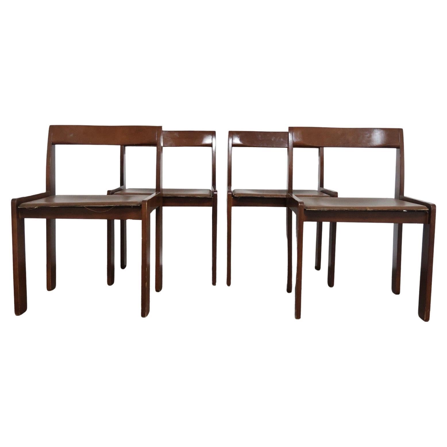 Set Da Pranzo 4 sedie In Legno Anni
60 Design Modernariato Vintage