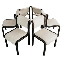 Dining Set 6 70s Chairs In The Style Of Carlo Bartoli For Tisettanta Mito