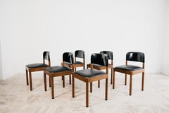 Dining Set 6 Chairs Piarotto Design Italy 1960's Modernism Vintage Chairs