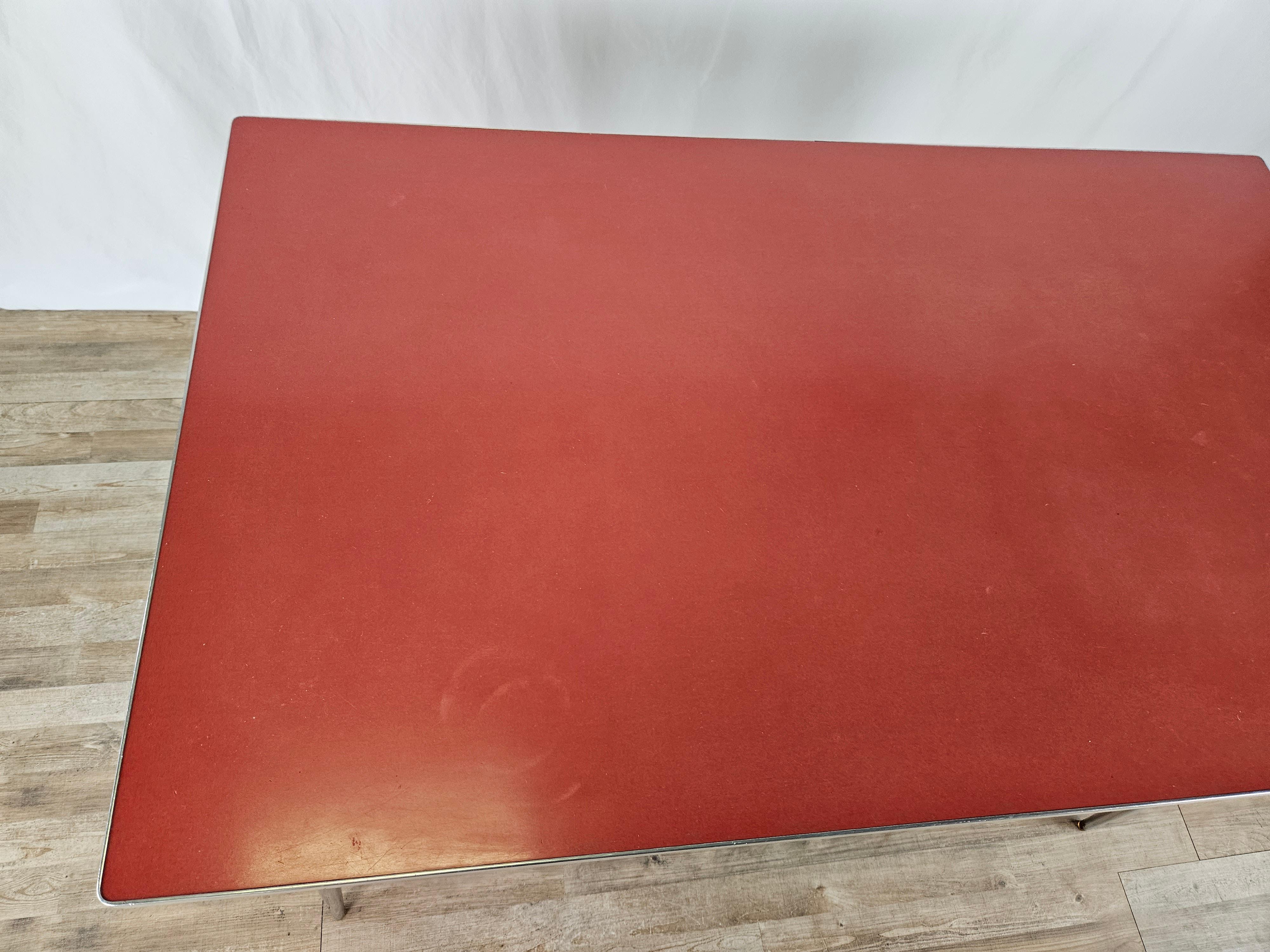 red formica table