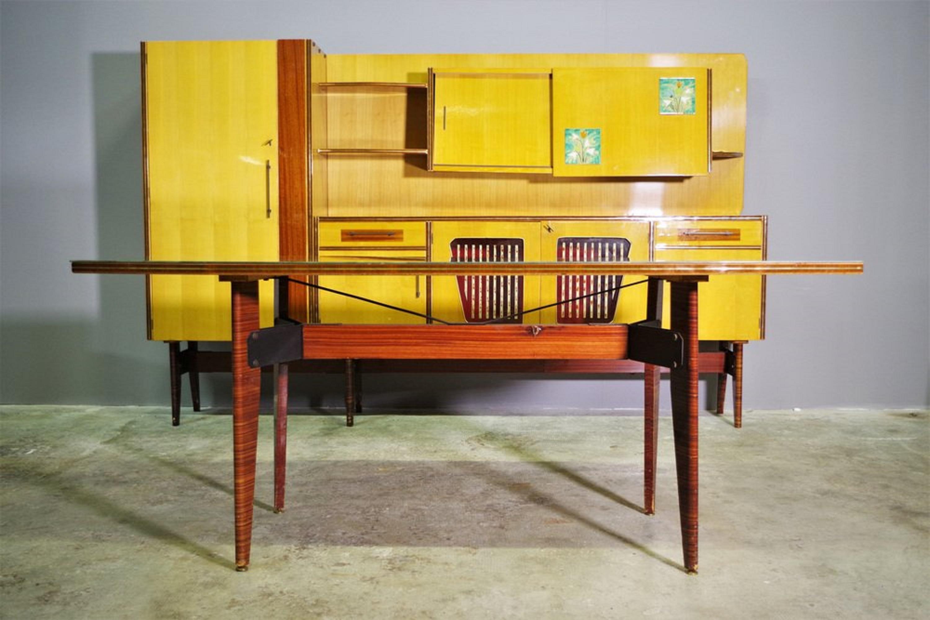 Moderno Set da pranzo di Carlo De Carli, 1965, set di 12 in vendita