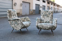 Isa sofa and armchairs living room set Aldo Morbelli Italia 1950s Ottone feet