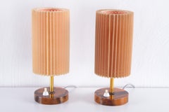 Set Danish Nightlights with Bakelite Base Made around 1960
